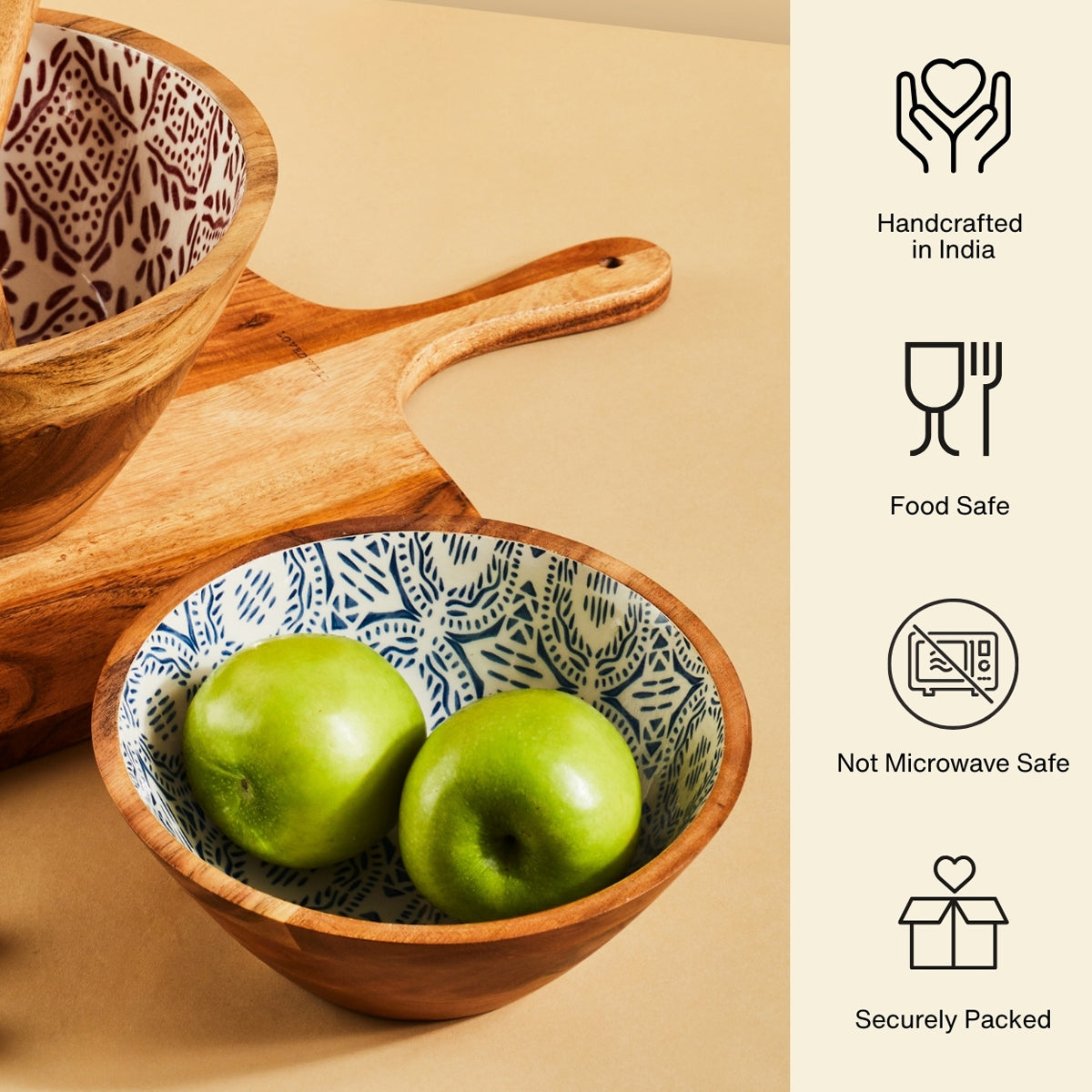 Fai Wooden Salad Bowl (10 inches)