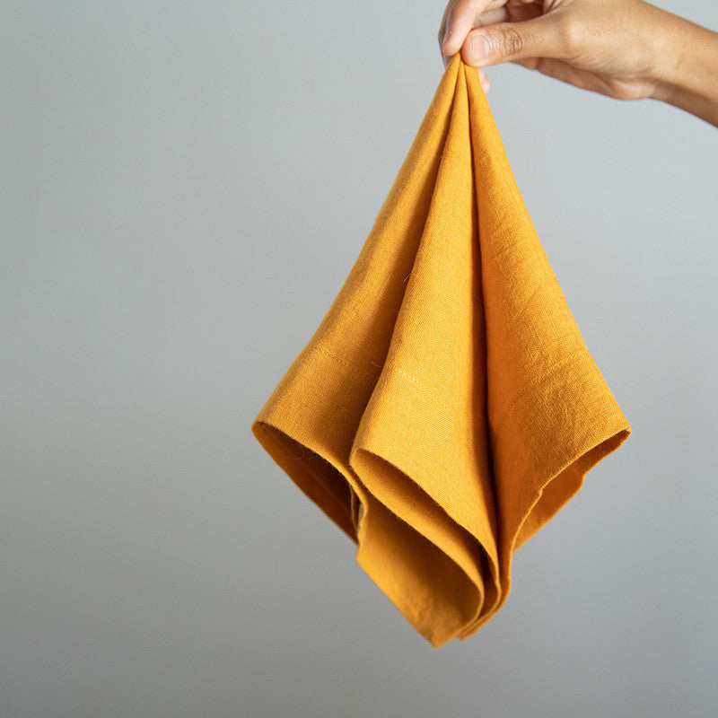 100% Linen Table Napkin | Yellow | Set of 4