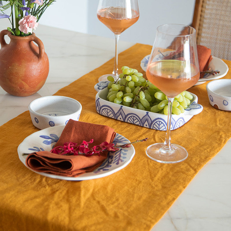 100% Linen Table Runner | Tan