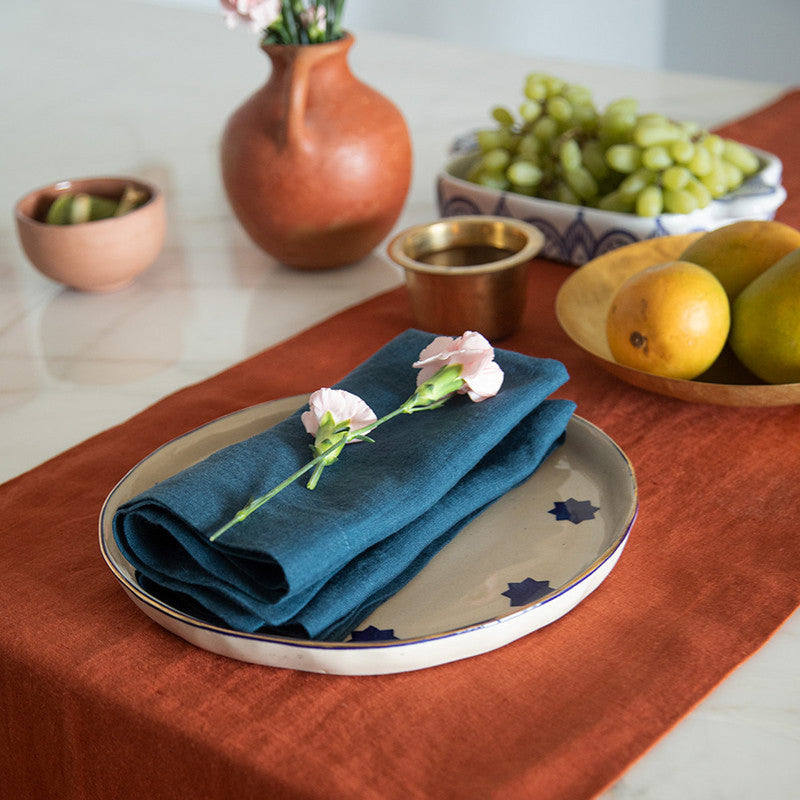 100% Linen Table Napkin | Indigo | Set of 4