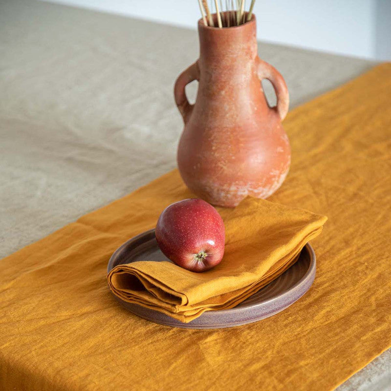 100% Linen Table Runner | Tan