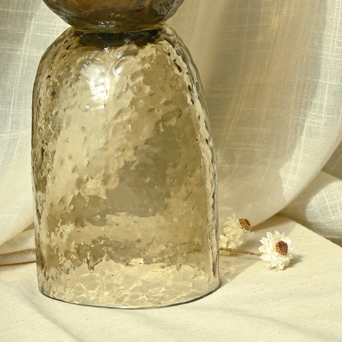 Axel Textured Glass Decorative Object | Short