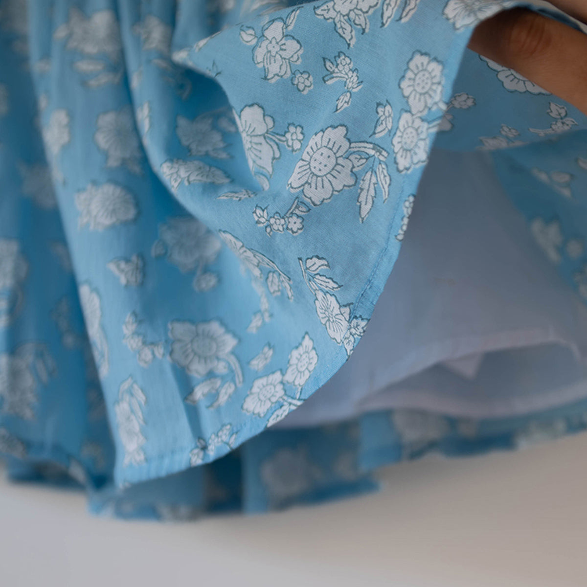 Blossom Powder Blue Spaghetti Top Shorts Set