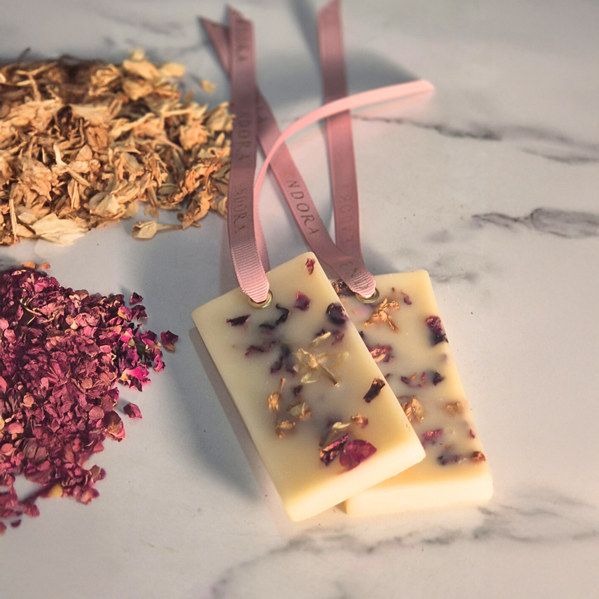 Lavender And Rose Blend Beeswax Tablets (Set of 2)