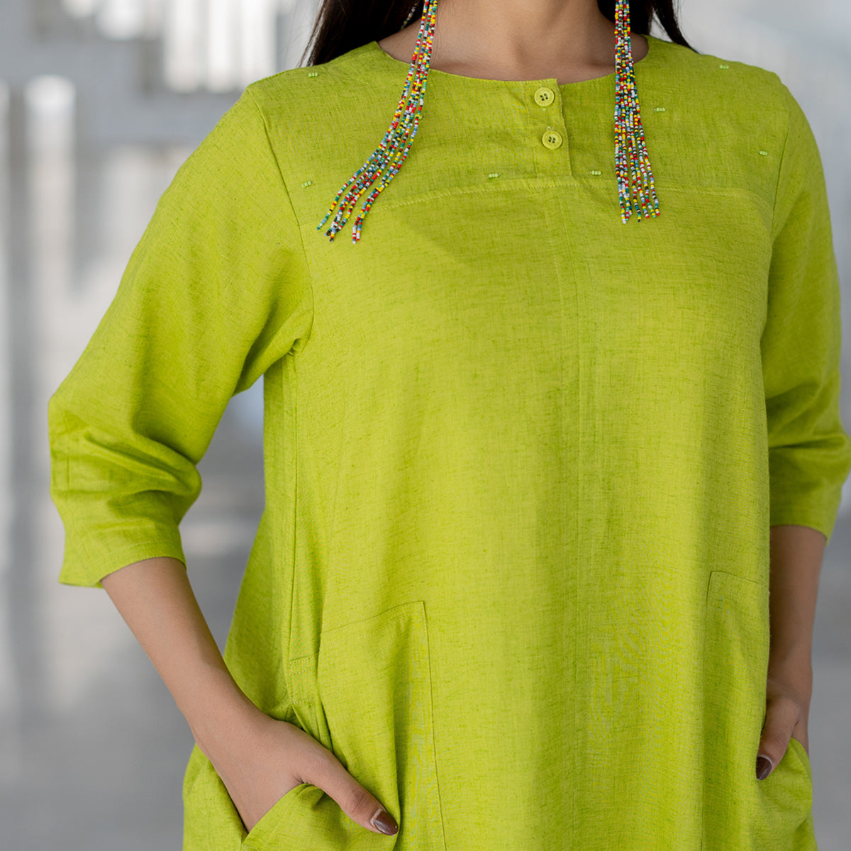 Avocado Green Kurta Set
