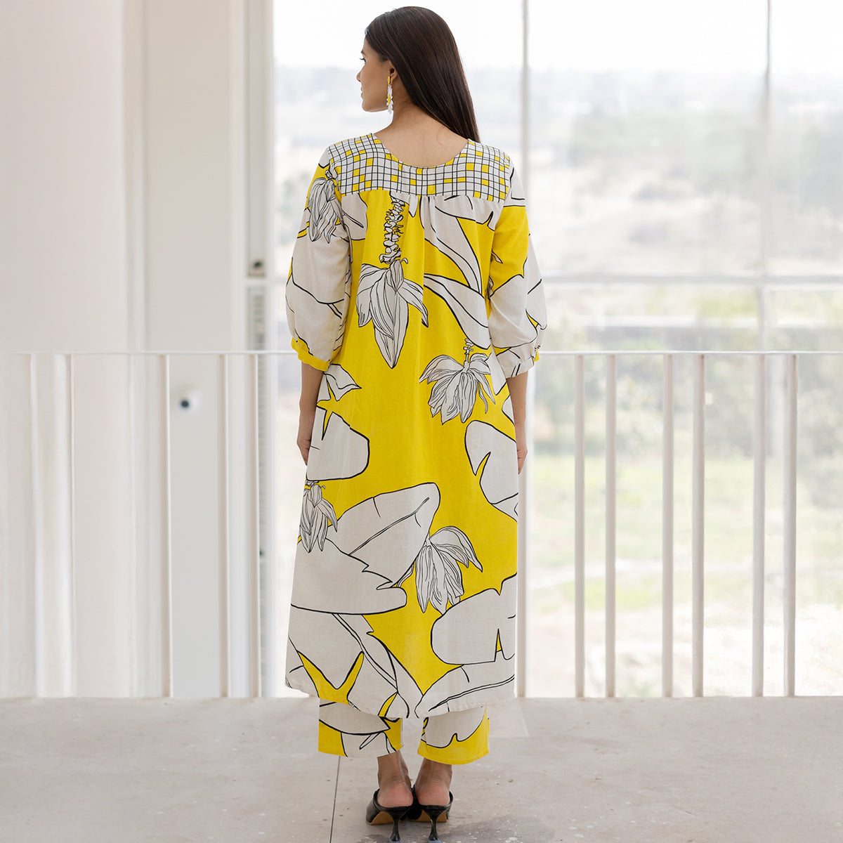 Plantain Orchard Button Down kurta set