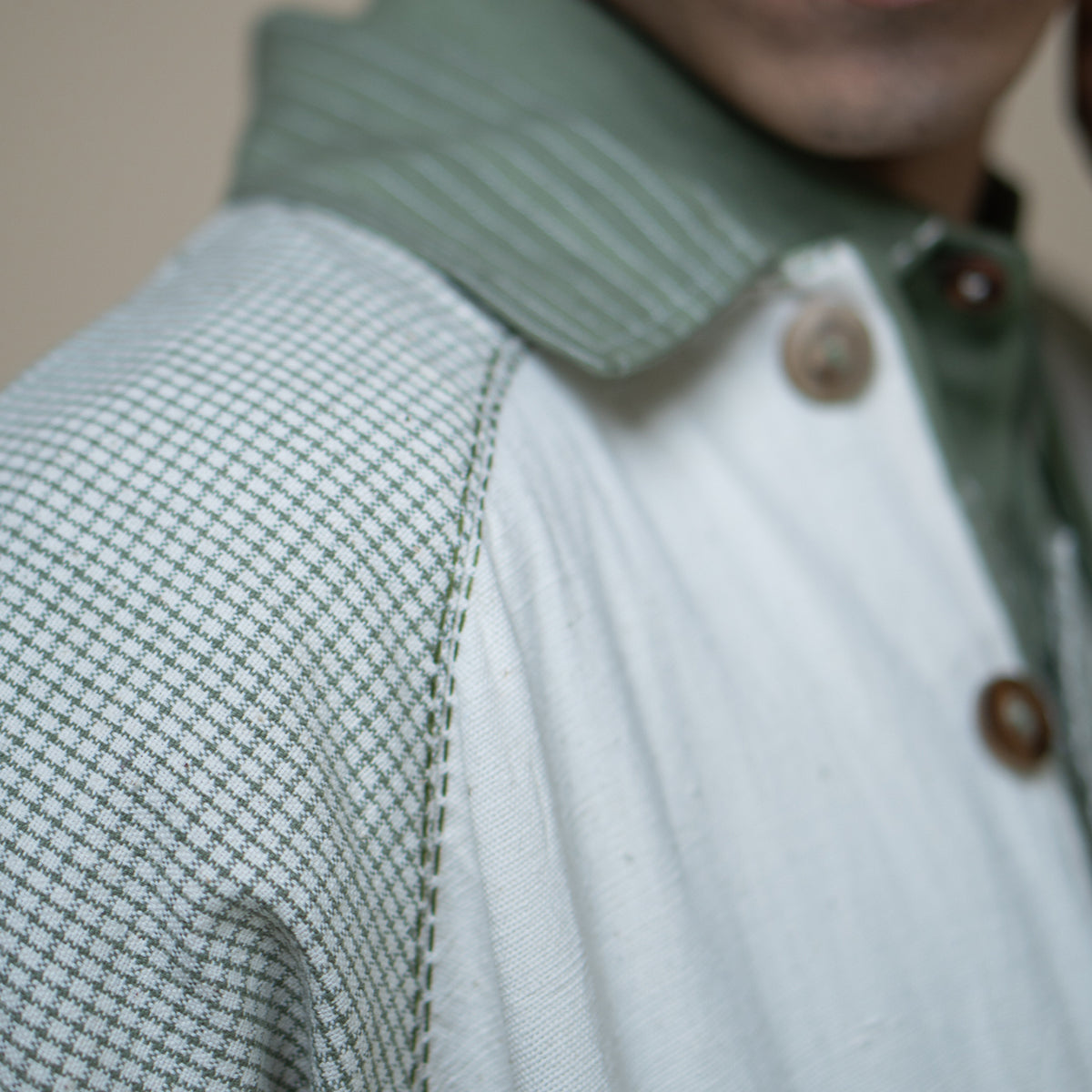 Meadows Unisex Colour Blocked Shirt Jacket