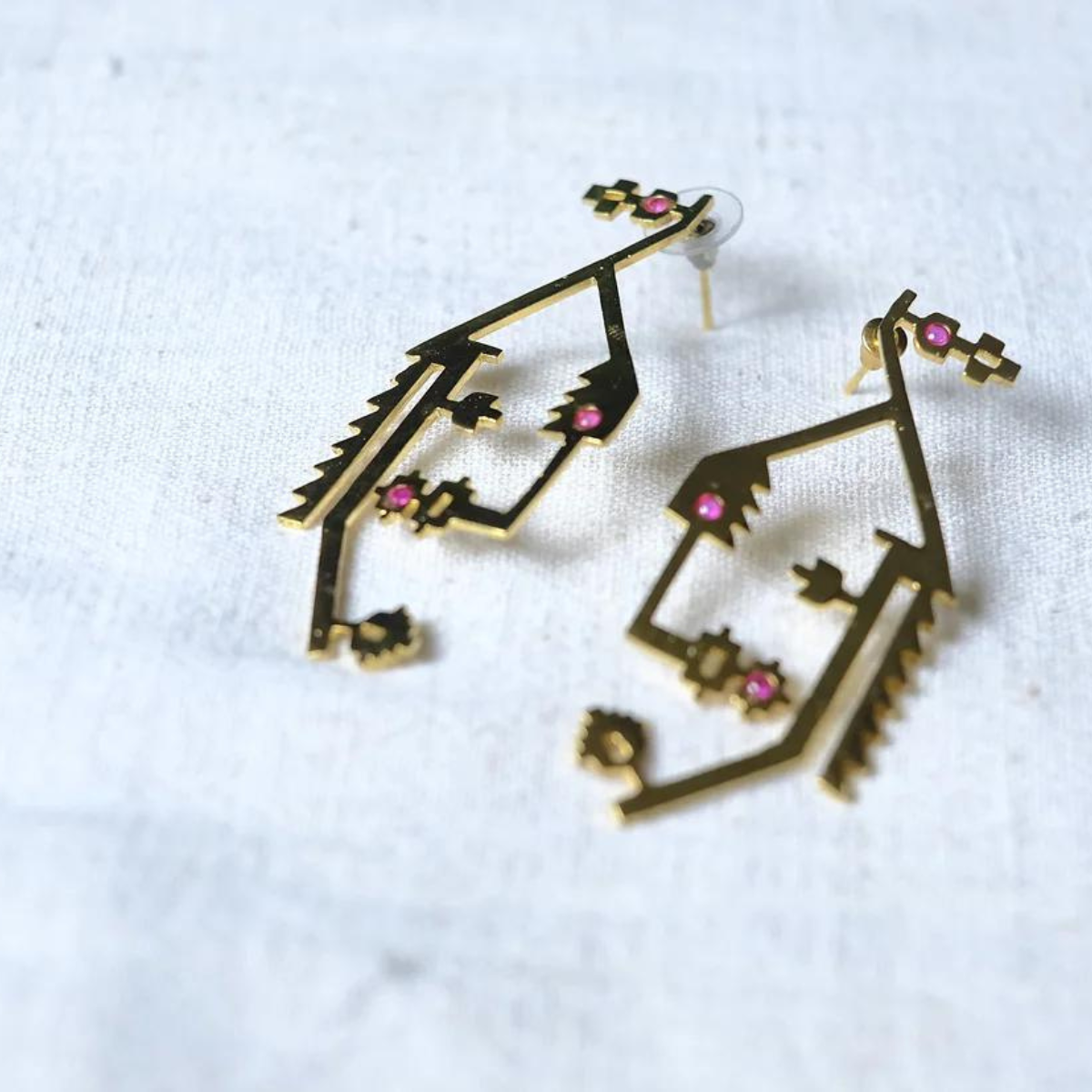 Korat Brass Earrings | 18K Gold Plated