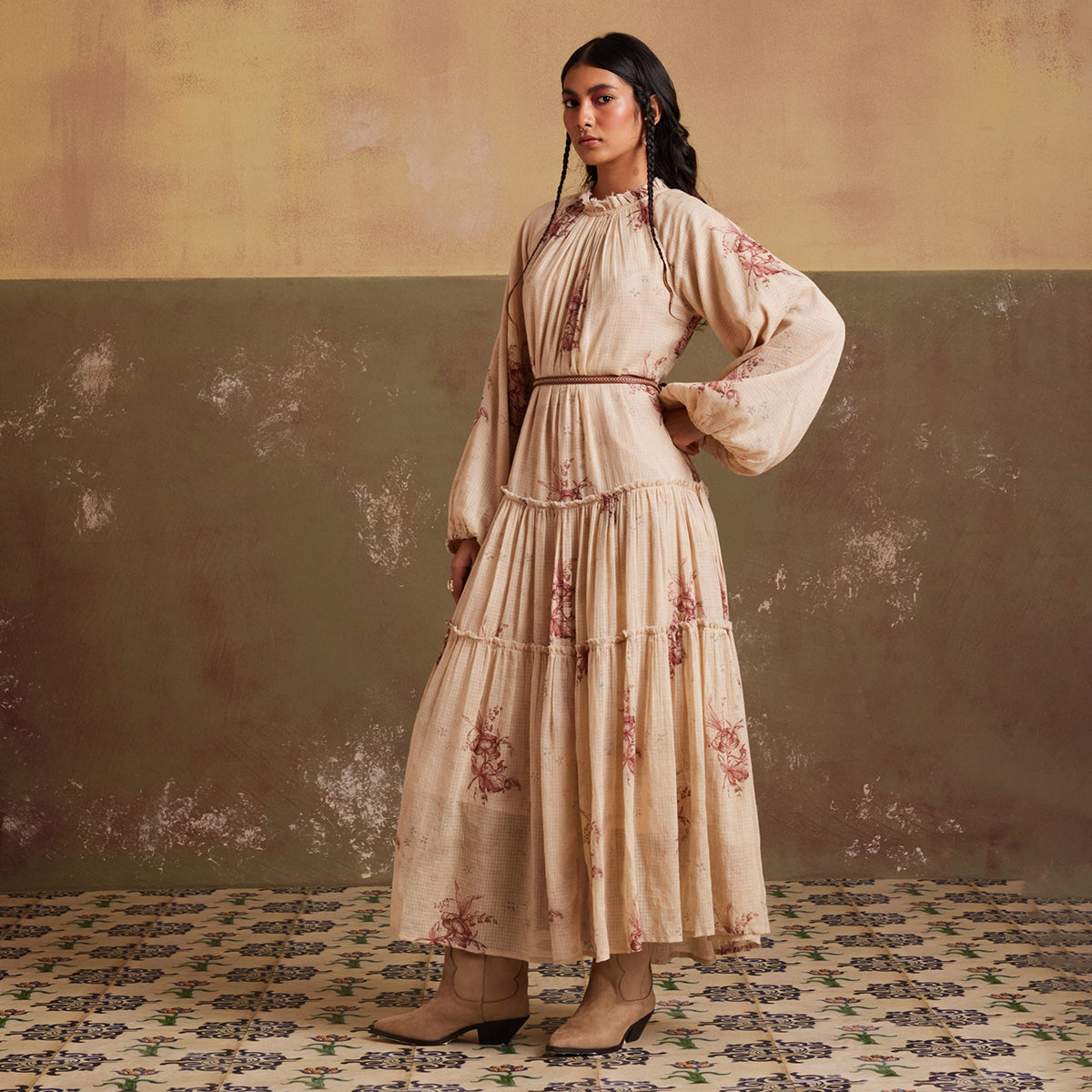 Ezra Dress Peony print