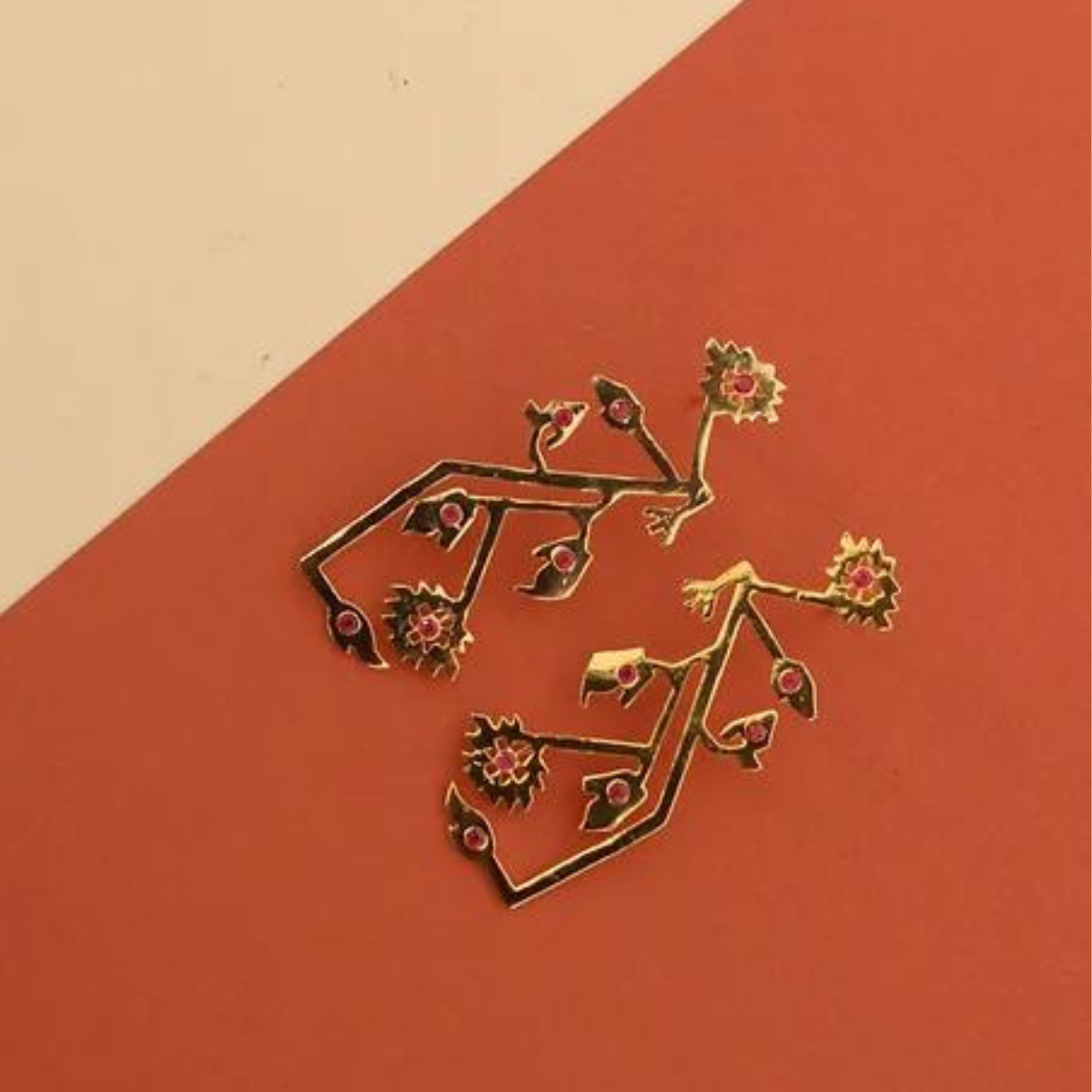 Tersa Brass Earrings | 18K Gold Plated