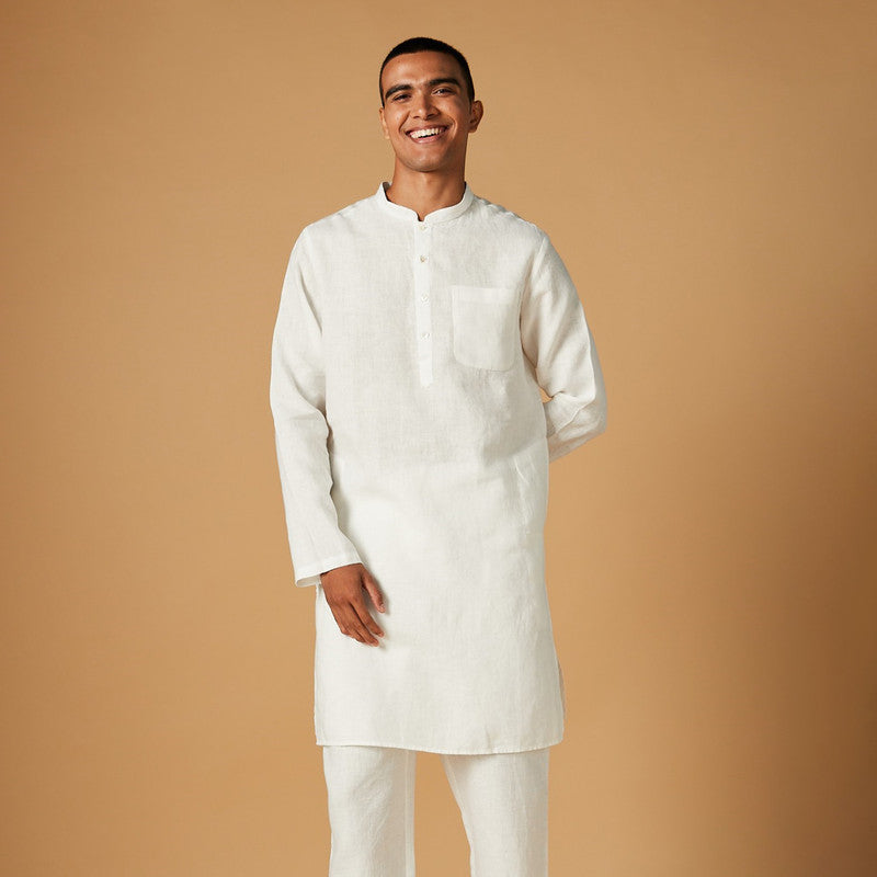 Linen Kurta Pajama Set
