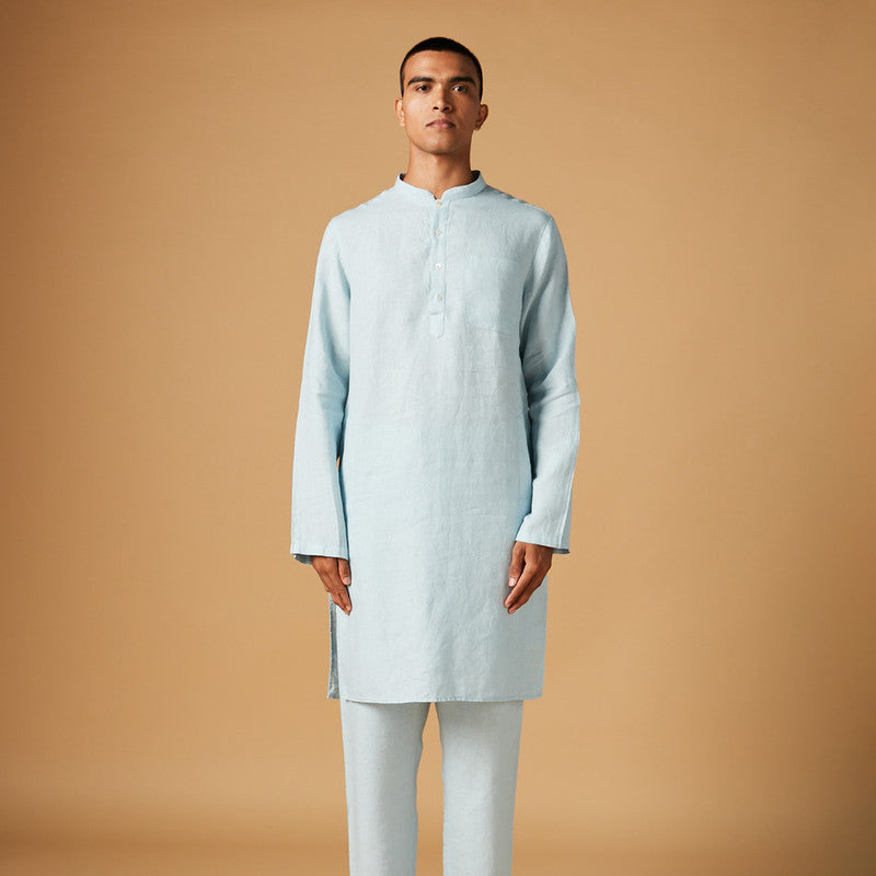 Linen Kurta Pajama Set