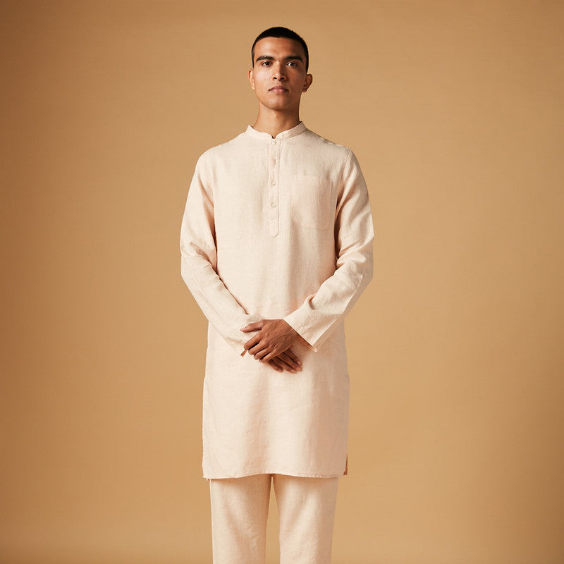 Linen Kurta Pajama Set