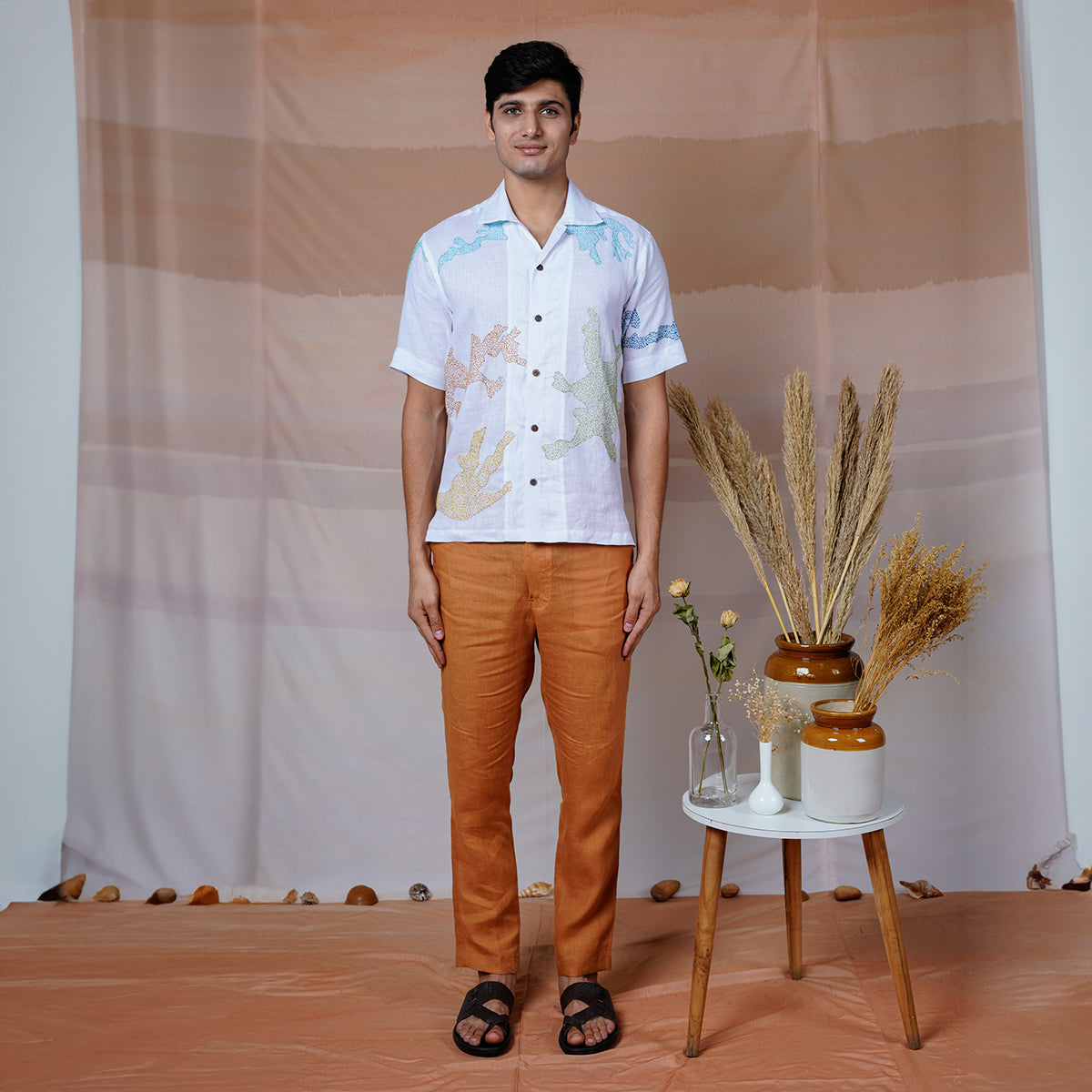 Canvas Of Canvas 2.0 - Hand Embroidered Unisex Linen Shirt