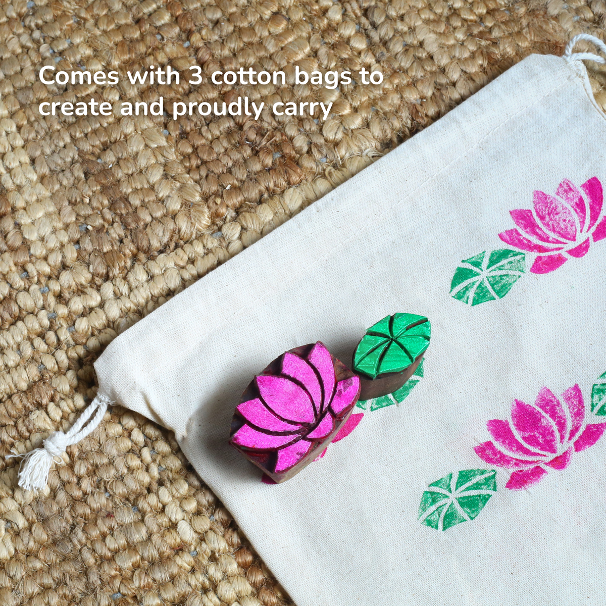 Stamp ART - Flowers | Block Printing Stamps (6 Stamps)