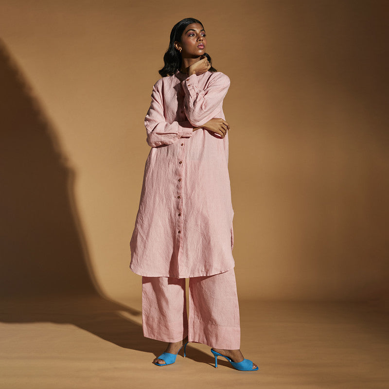 Women Linen Pants | Pyjama Pants | Pink