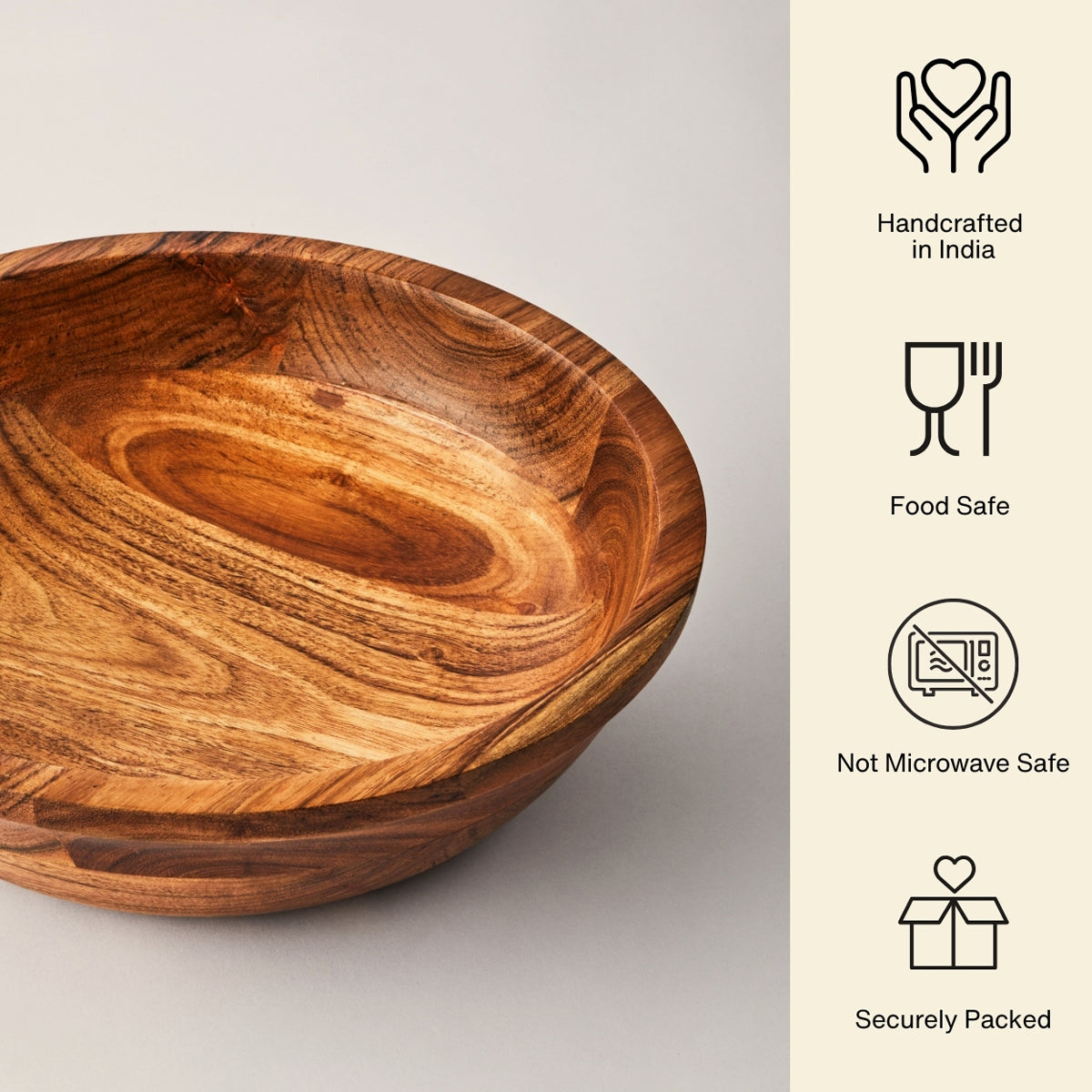 Wooden Serving Bowls (Natural)