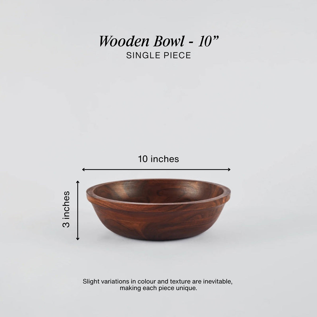 Wooden Serving Bowls (Dark Acacia)