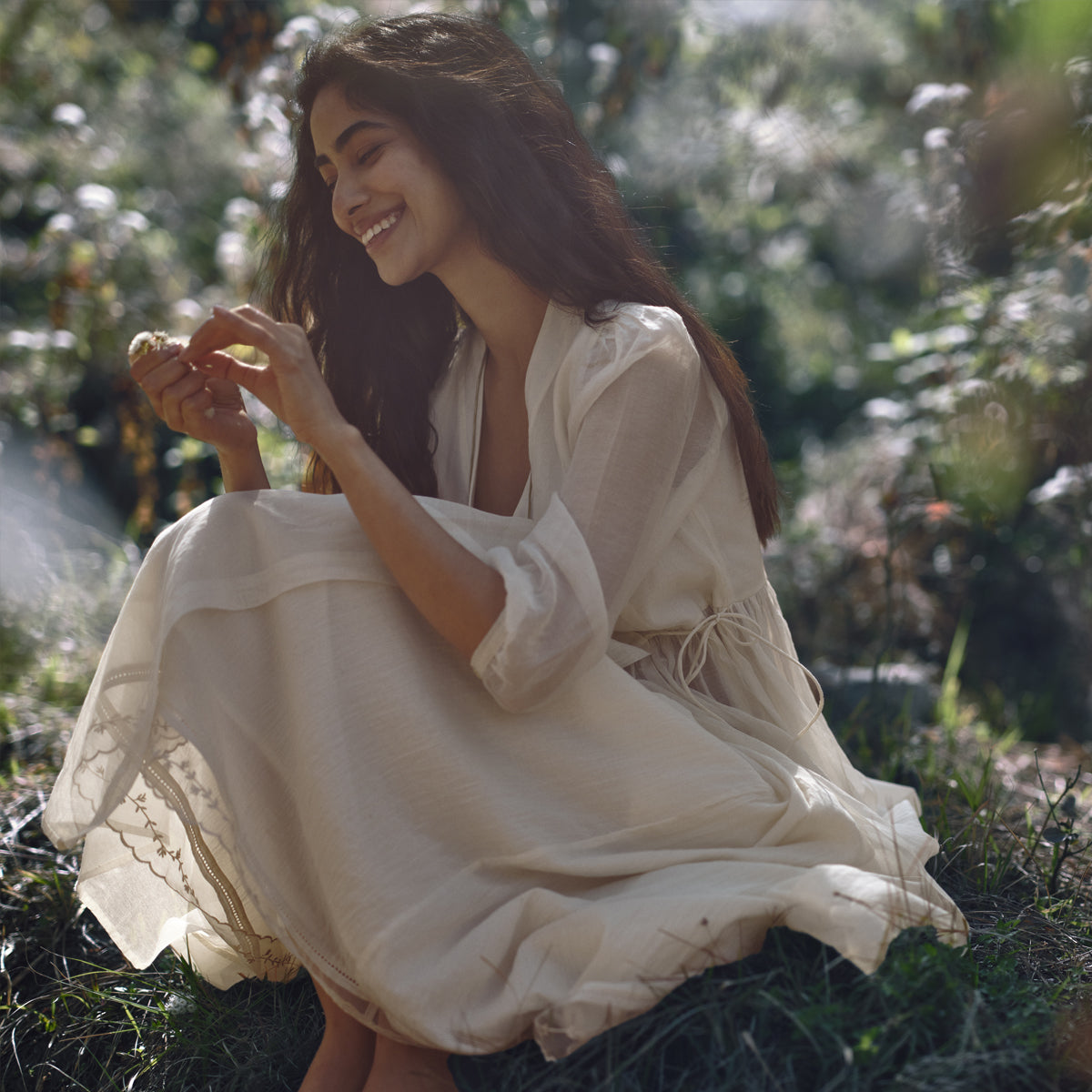 Wildflower Skirt - Ivory