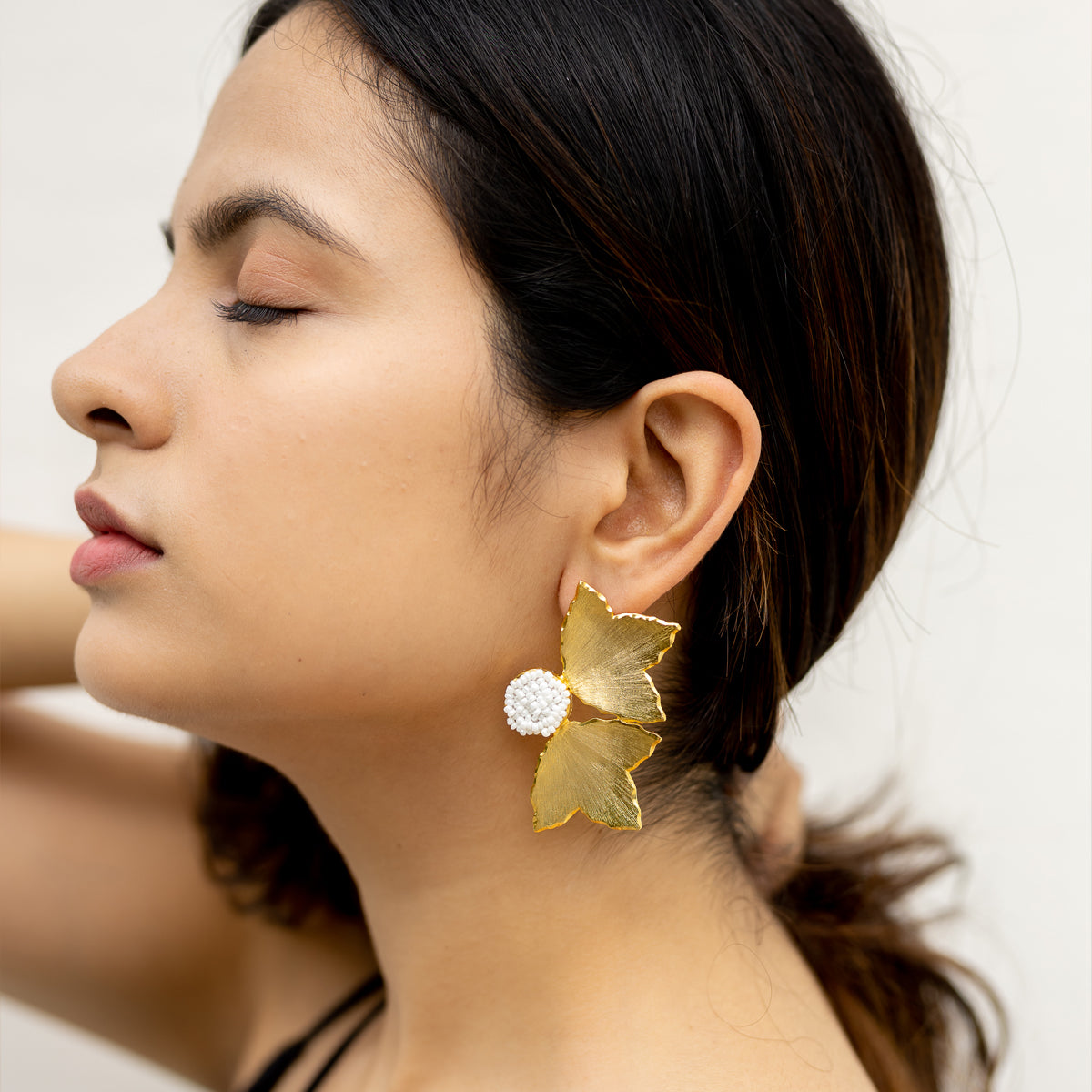 Golden Petal Studs