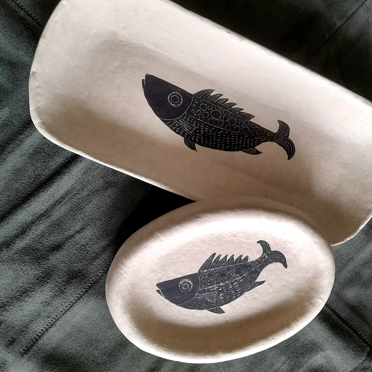 Paper-Maiche Serving Platter| Set of 2