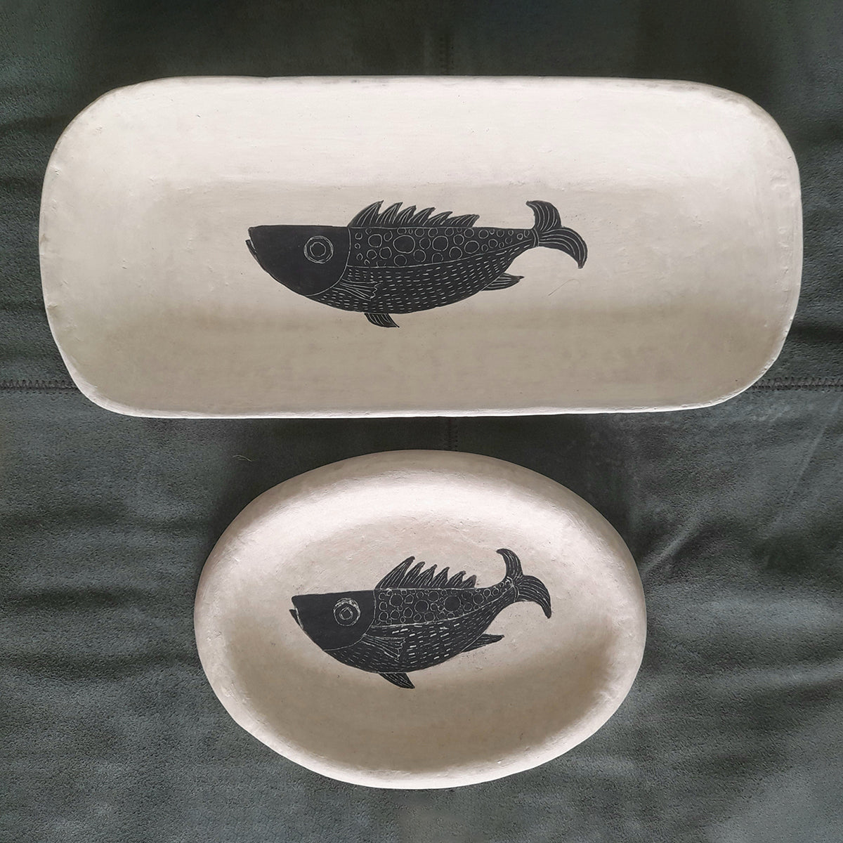 Paper-Maiche Serving Platter| Set of 2