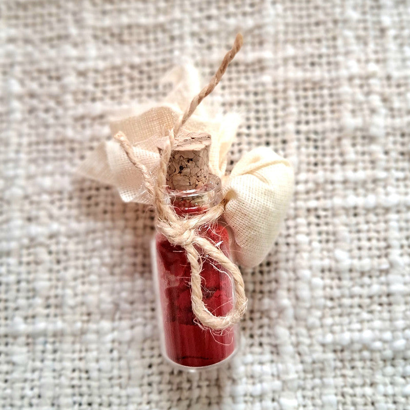 Cotton Rakhi For Bhaiya | Naquashi Rakhi | Red