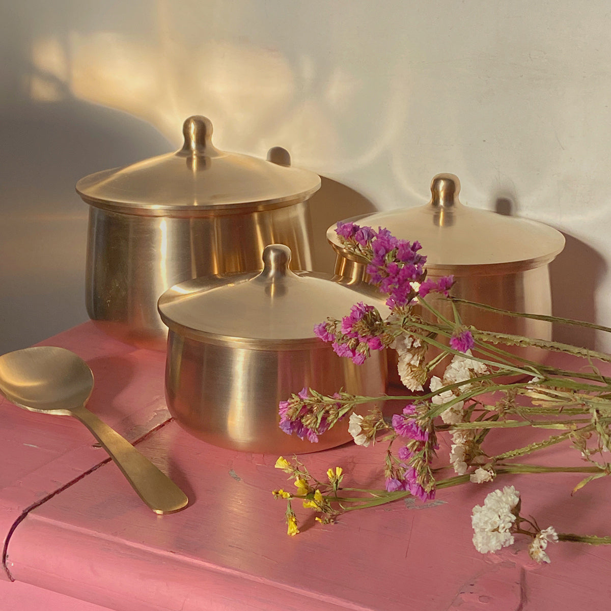 Festive Gifts | Bronze Serving Bowls with Ladle | Set of 6