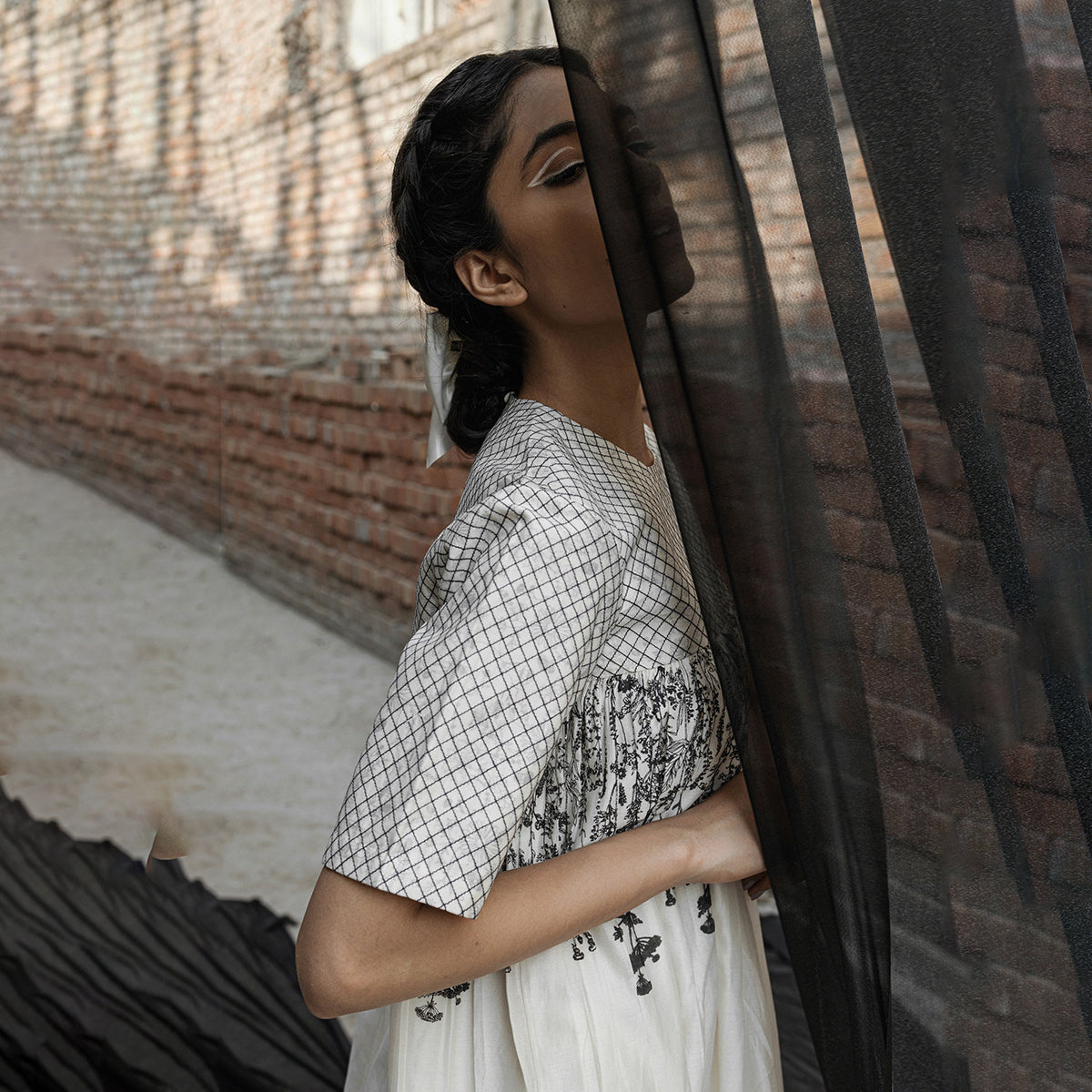 Gaia Quilted Yoke Dress