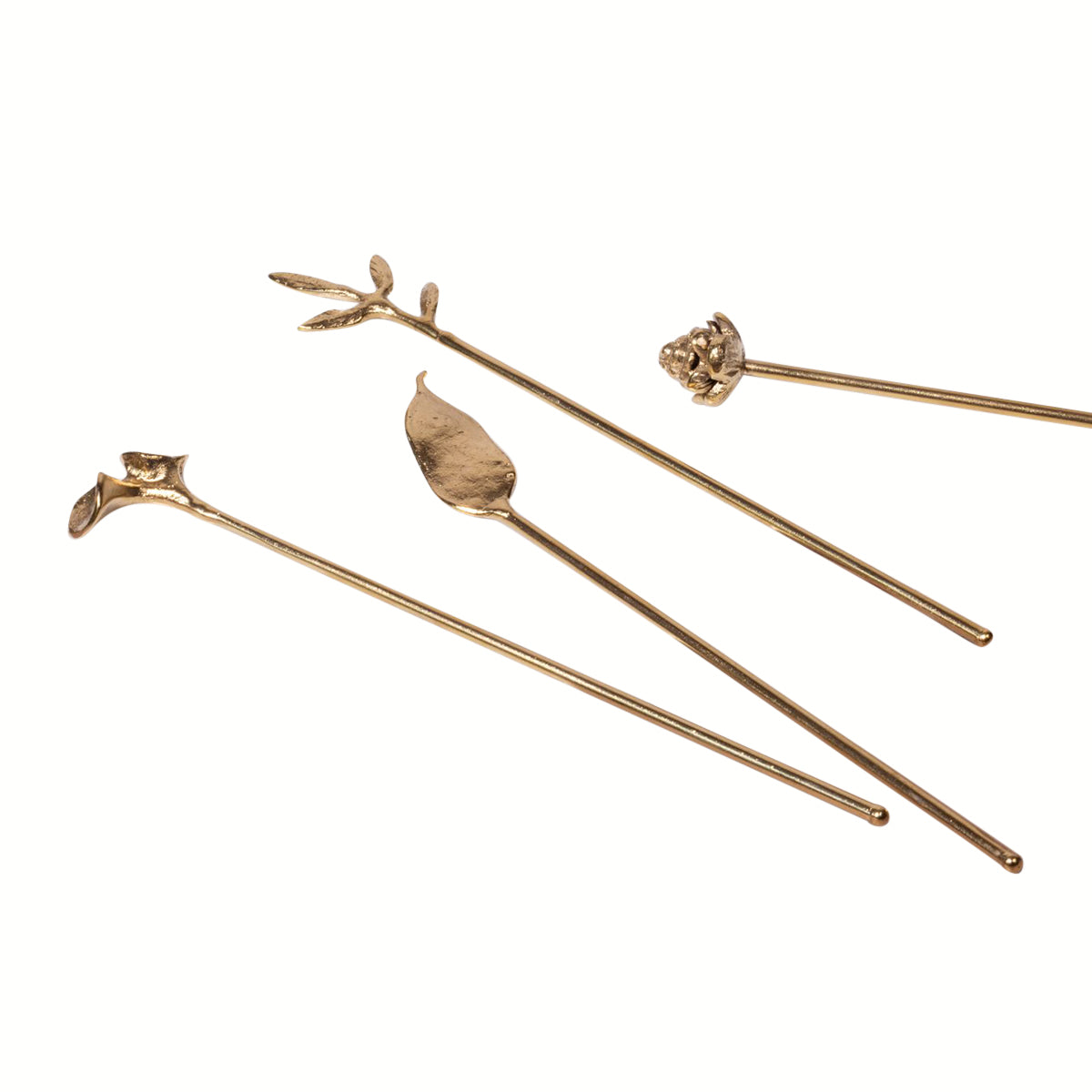 Brass Cocktail Stirrer | Set of 4