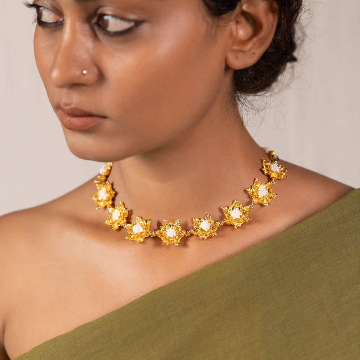 Parnika Choker Necklace Gold