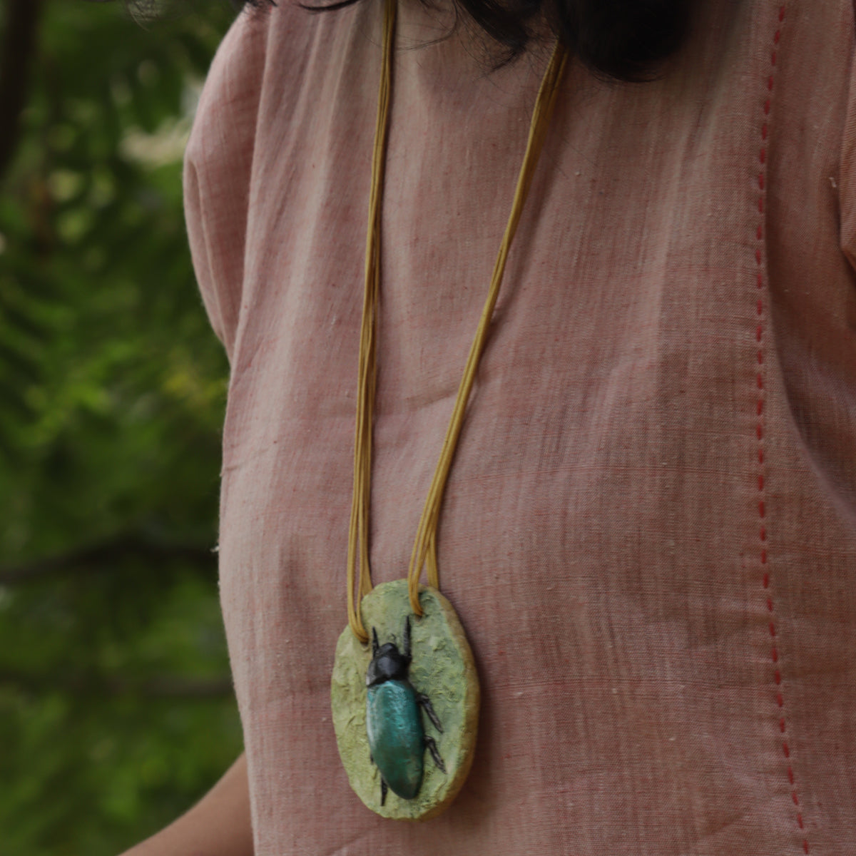 Blue Beetles Pendant