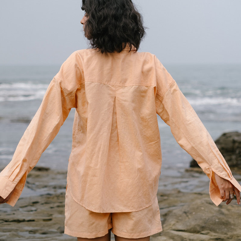 Handpainted Linen Shorts