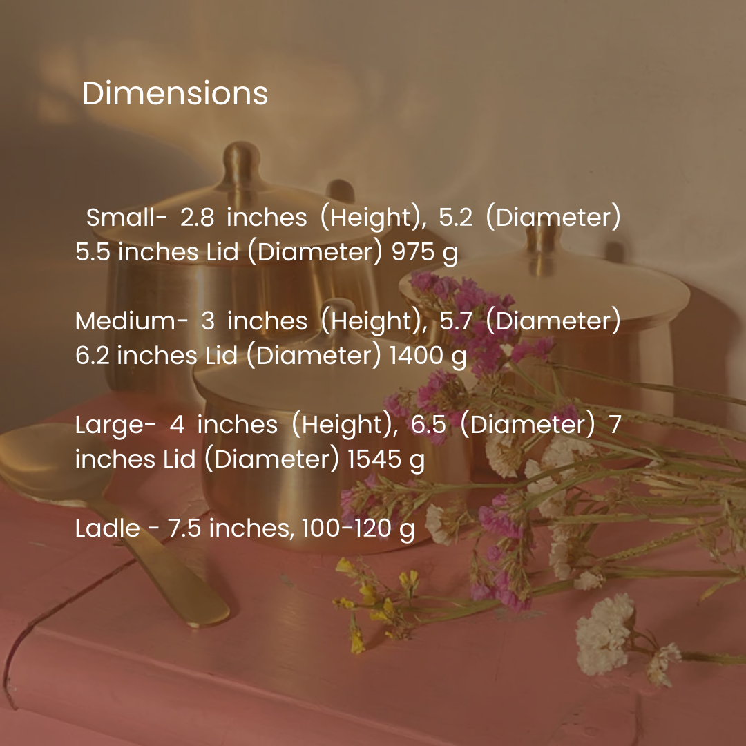 Festive Gifts | Bronze Serving Bowls with Ladle | Set of 6