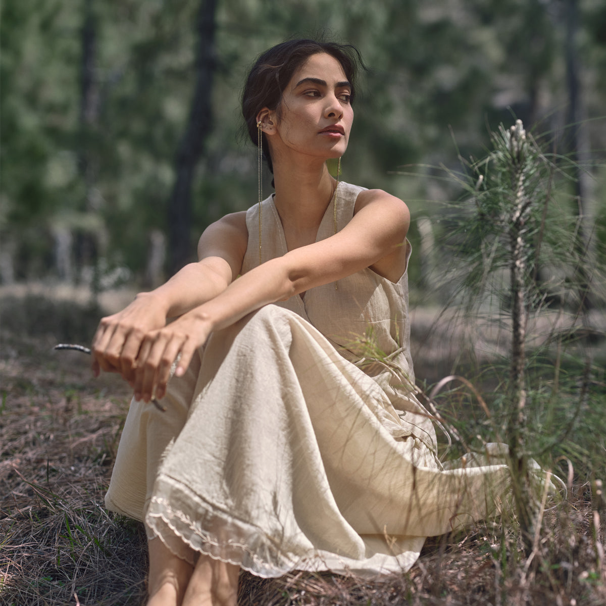 Wildflower Wrap Top - Brown