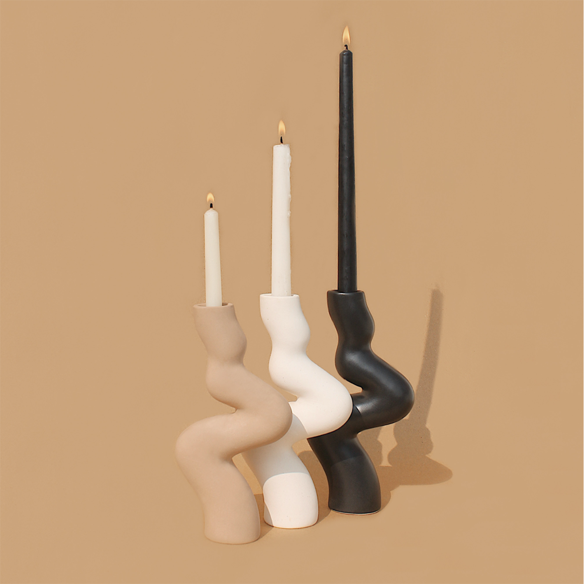Zuki Ceramic Candle Holder