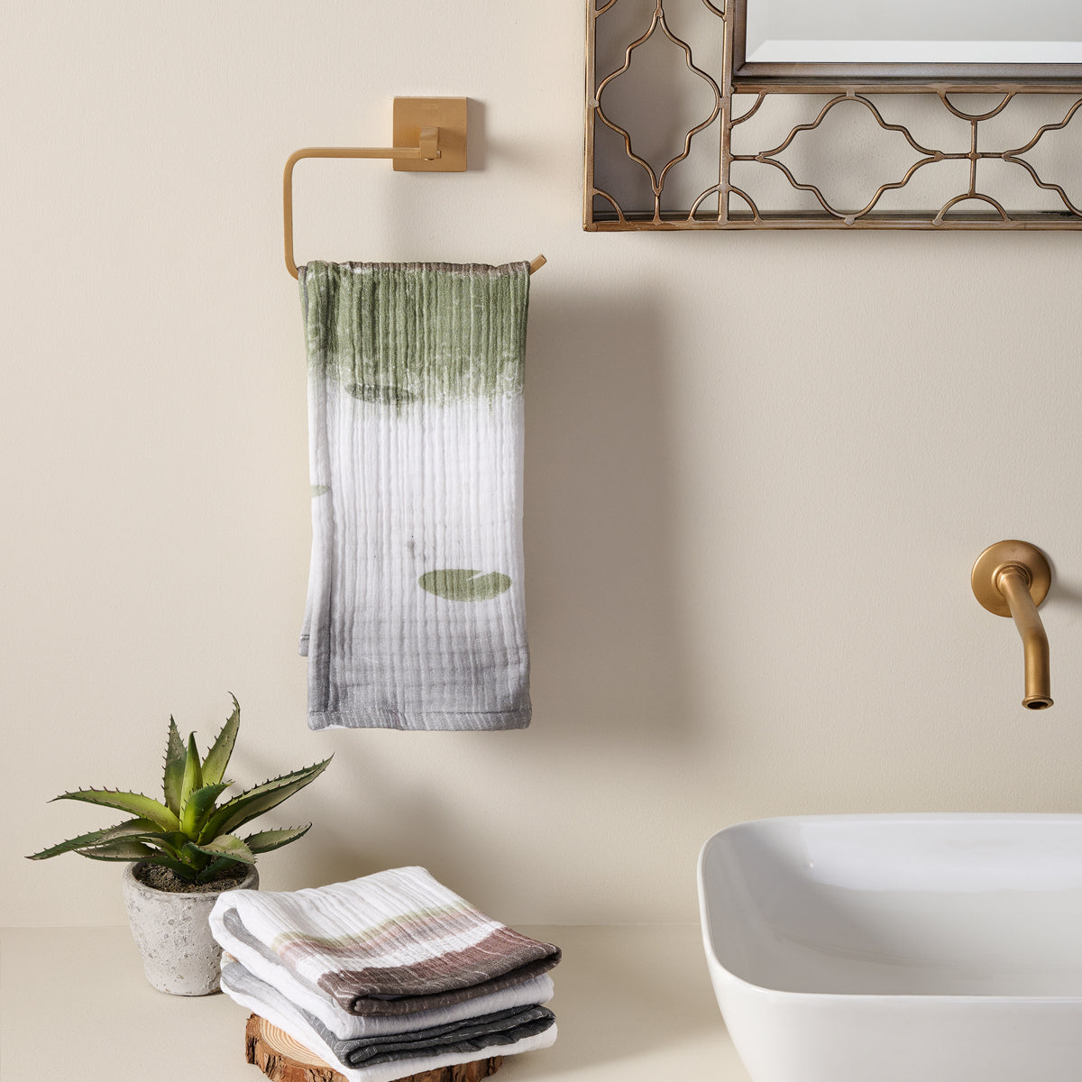 Savanna Rain | Cotton Gauze | Hand Towel