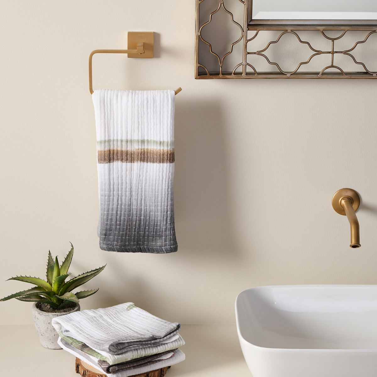 Savanna Rain | Cotton Gauze | Hand Towel