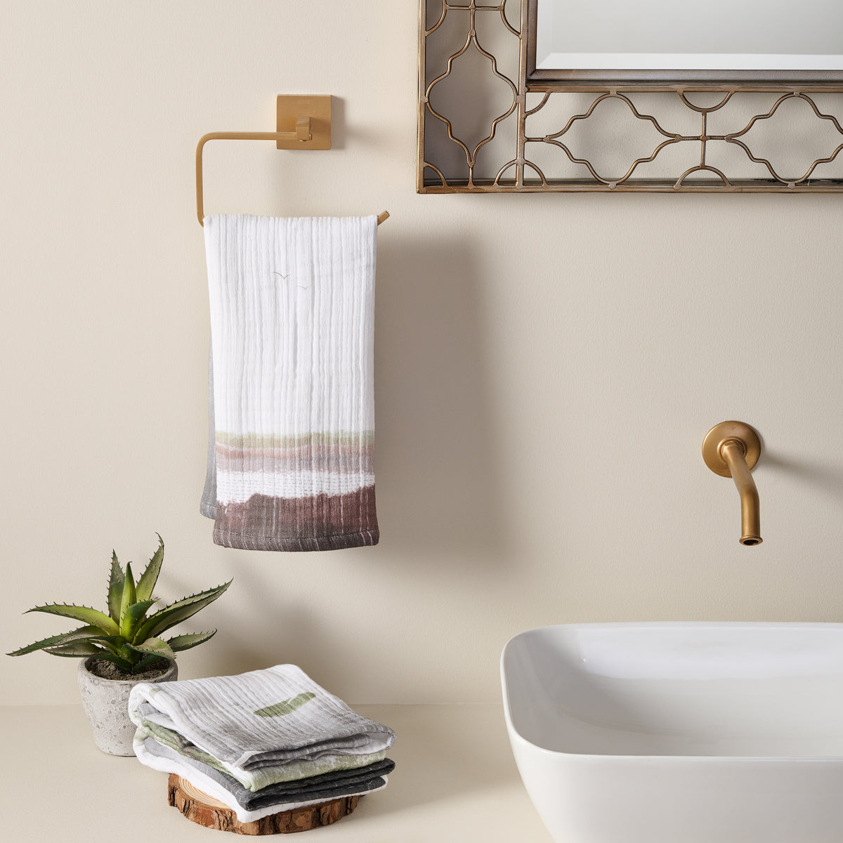 Savanna Rain | Cotton Gauze | Hand Towel
