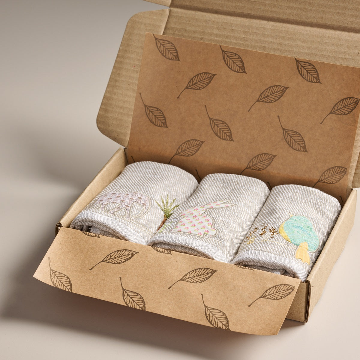 Forest- Set of 3 Face Towels-GFFT-Carton Box