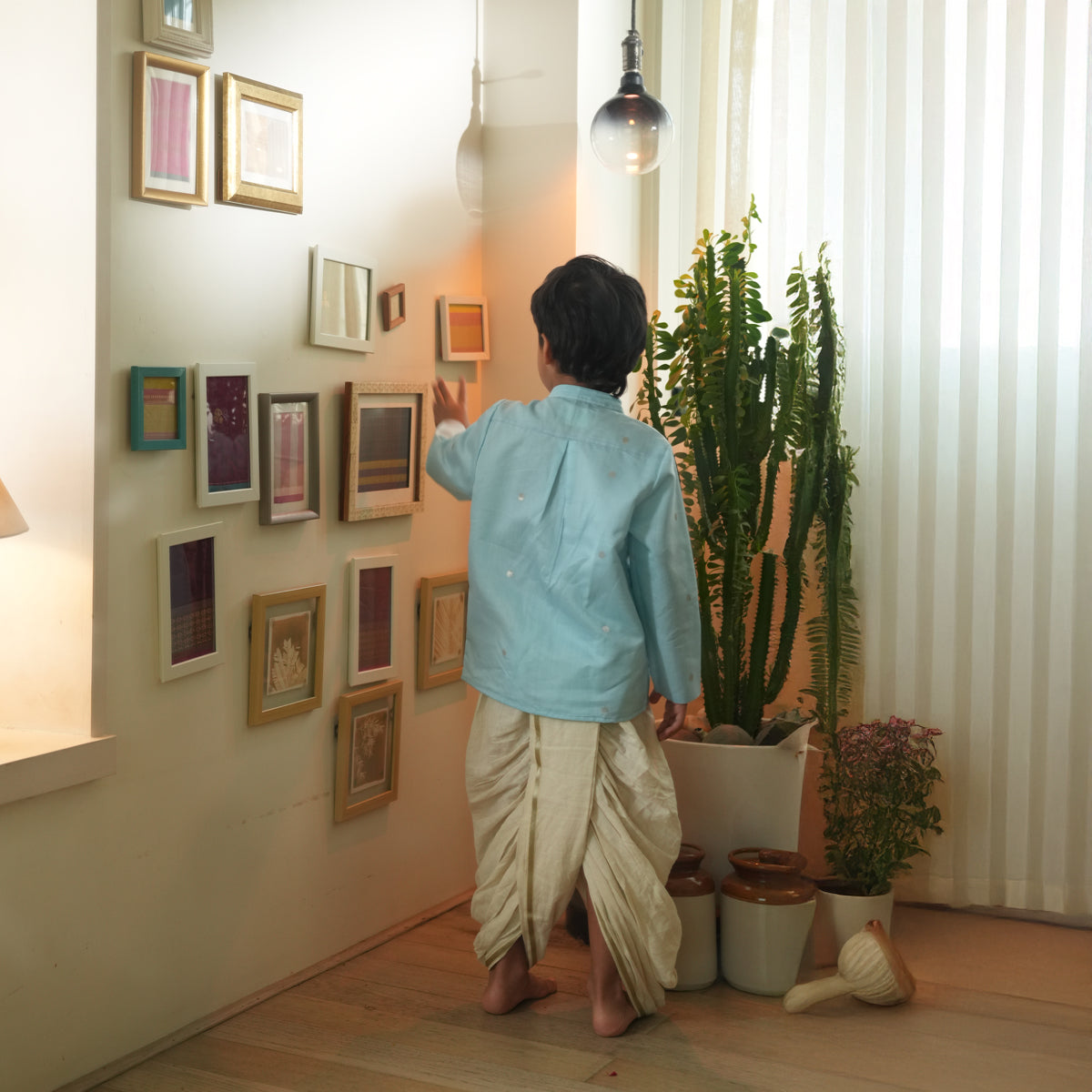 Poppy Chinese Collared Shirt Kurta