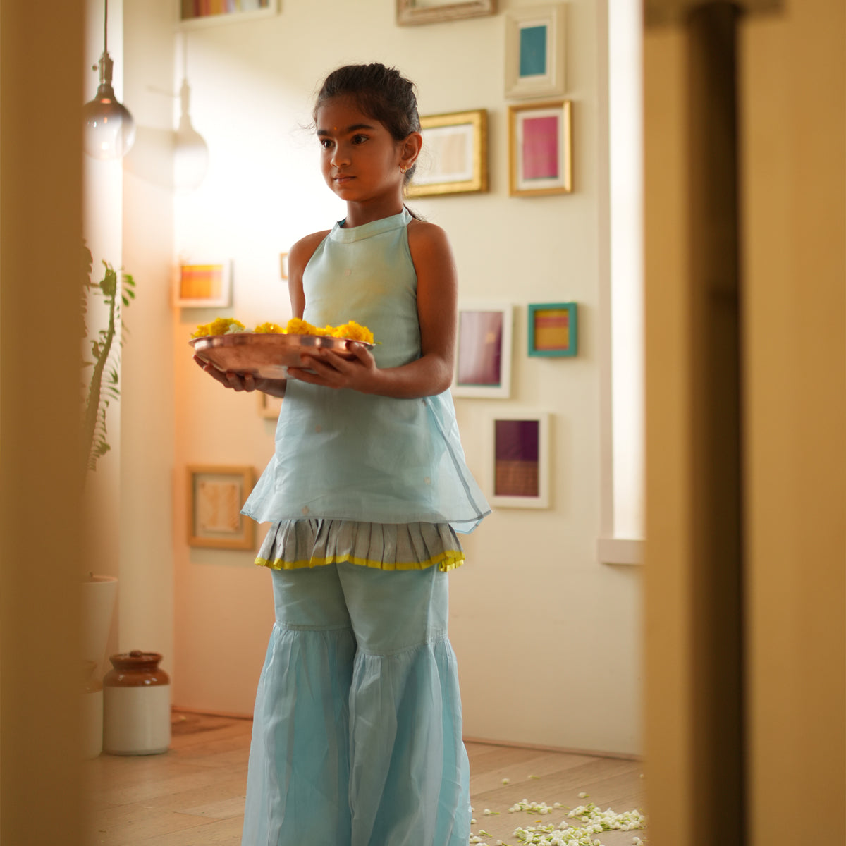 Poppy Sharara Kurta Set