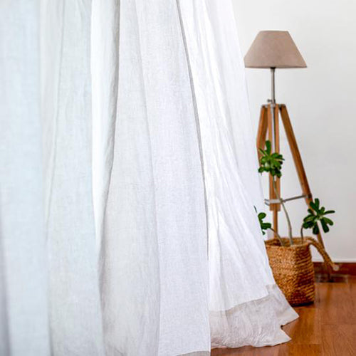 Linen Curtain | White
