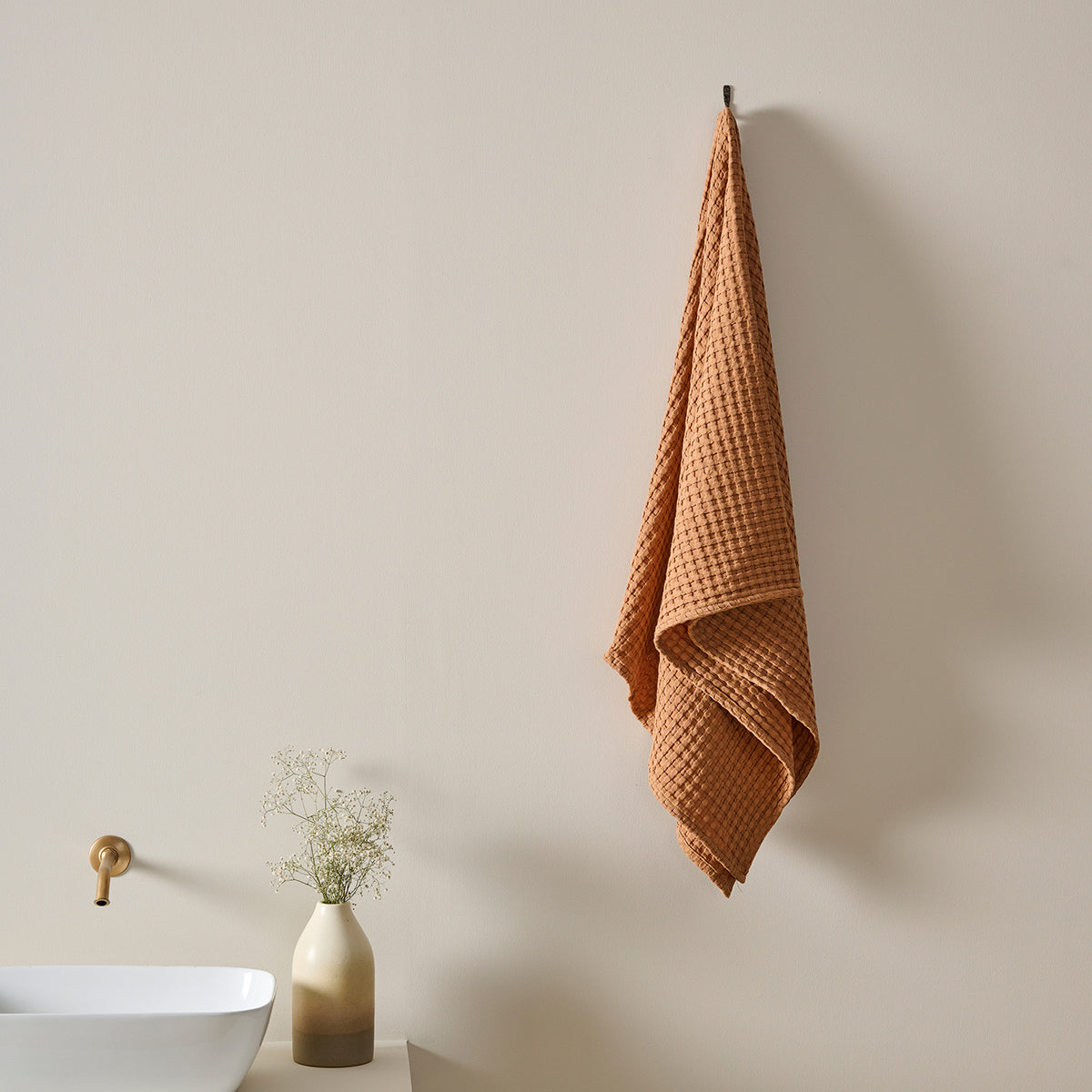 Chalk | Cotton | Waffle | Bath Towel