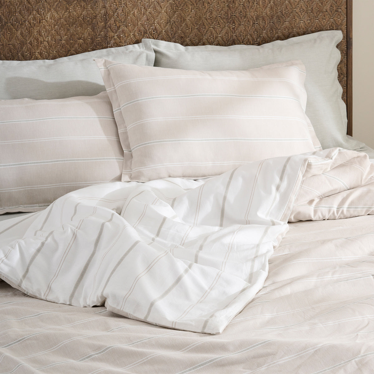 Sage Twinline | Cotton Bamboo | Chambray | Comforter