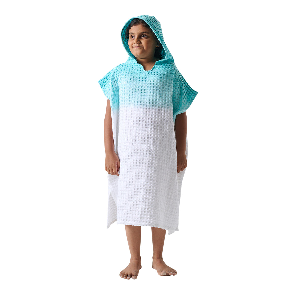 Kids Bath Towel | Poncho Style | Blue