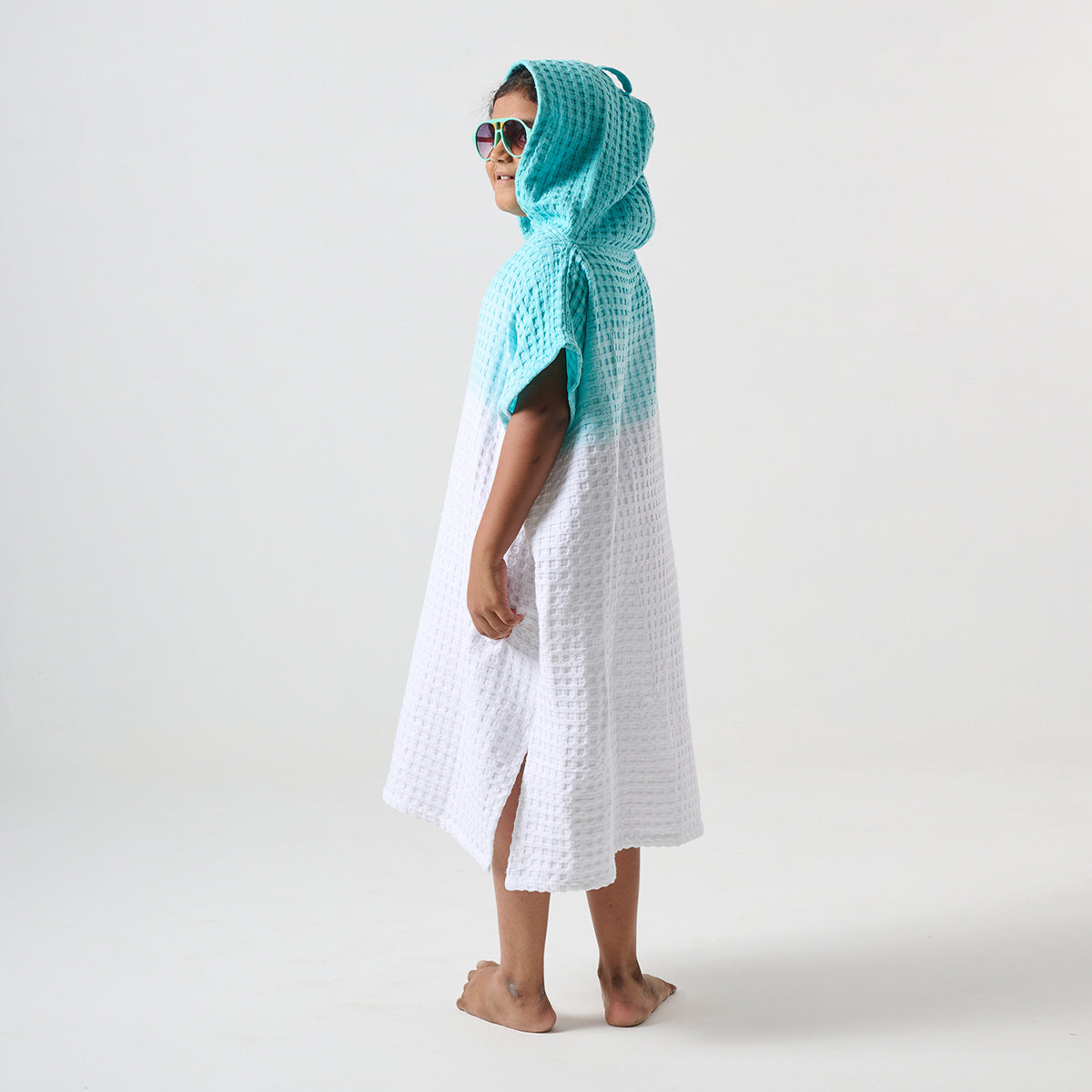 Kids Bath Towel | Poncho Style | Blue