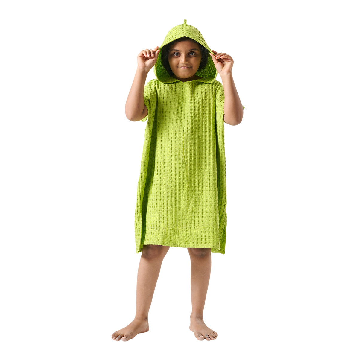 Kids Bath Towel | Poncho Style | Kiwi Green