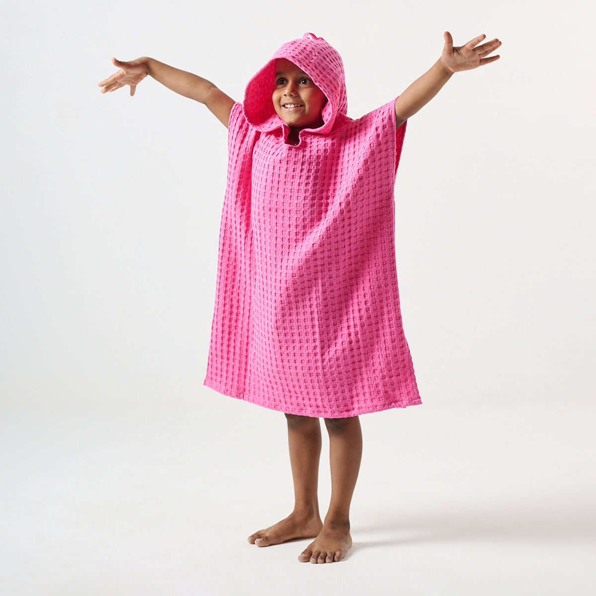 Kids Bath Towel | Poncho Style | Pink