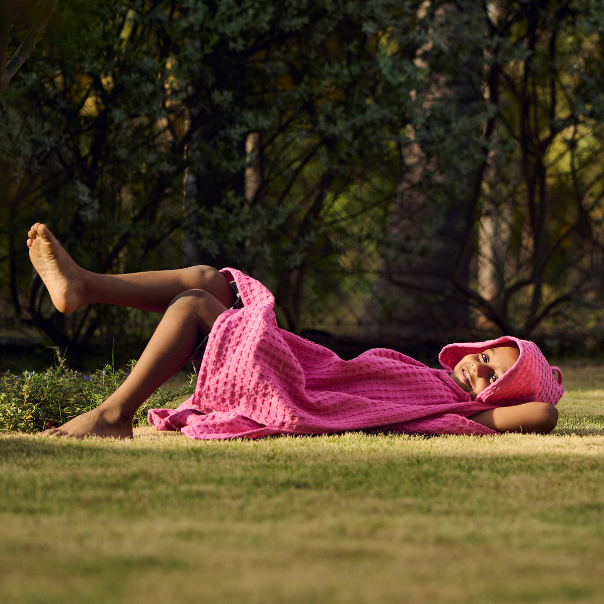 Kids Bath Towel | Poncho Style | Pink